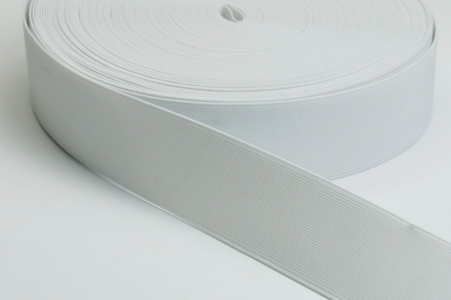 Тасьма еластична 40 мм 7,1 гр/см/м MH ткана білий