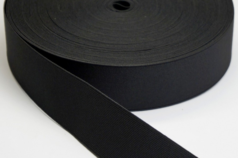 Тасьма еластична 40 мм 7,1 гр/см/м MH ткана чорний