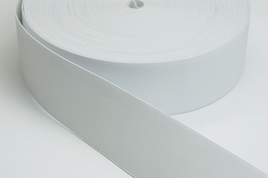 Тасьма еластична 50 мм 7,1 гр/см/м MH ткана білий