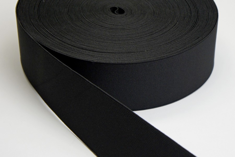 Тасьма еластична 50 мм 7,1 гр/см/м MH ткана чорний