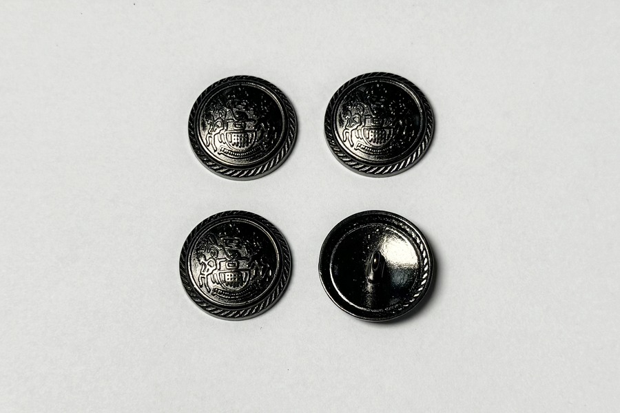 Гудзик на ніжці 23 мм Mertbutton нікель чорний UTS-54