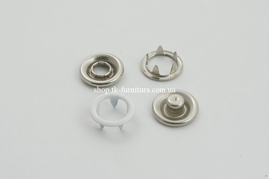 Кнопка 10,5 мм Spring NS New Star білий