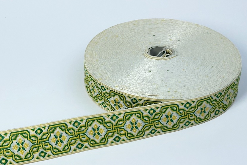 Тасьма 32 мм жовтий оранжевий