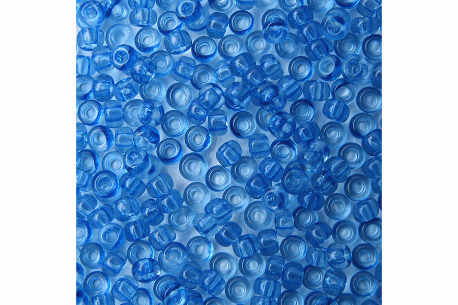 Бісер Preciosa 01132 №10 кришталь сольгель блакитний яскравий 2,3 мм