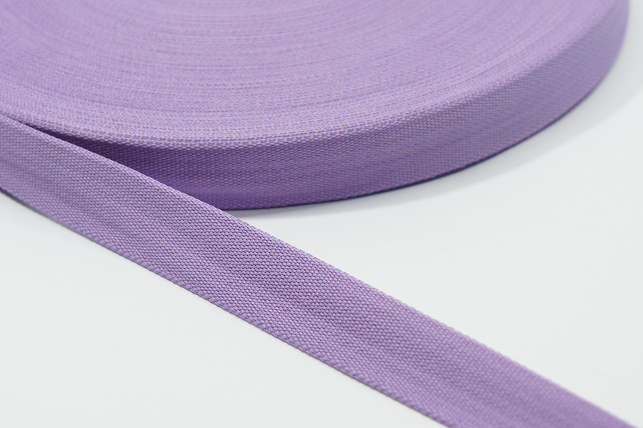 Тасьма 20 мм Лента ткана бузковий рожевий світлий