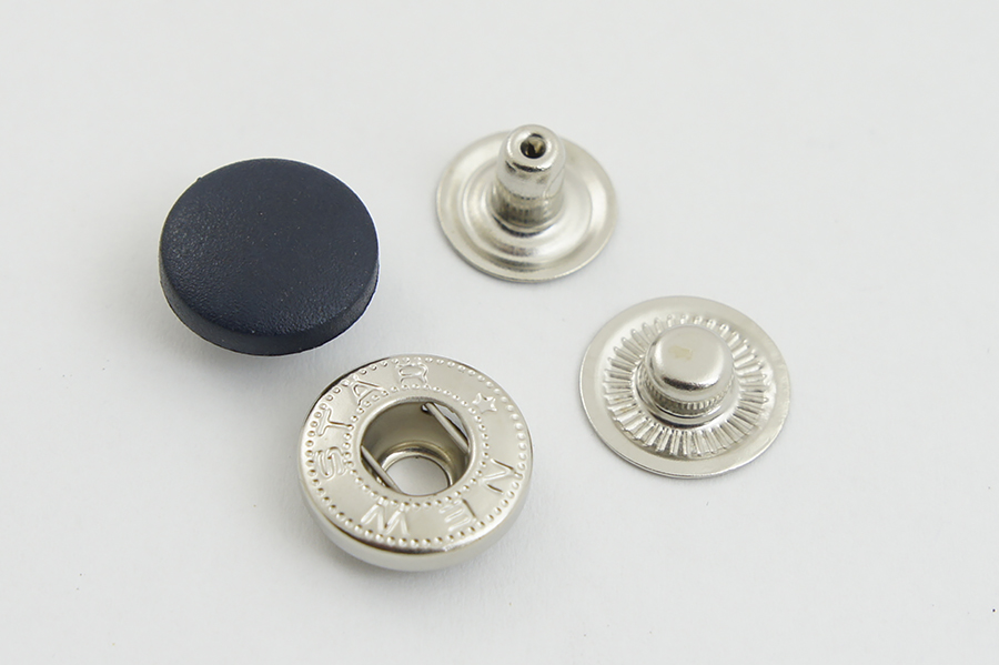 Кнопка 15 мм Alfa з пластиковою головкою NS New Star пробивна синій темний R-01-0875 NS