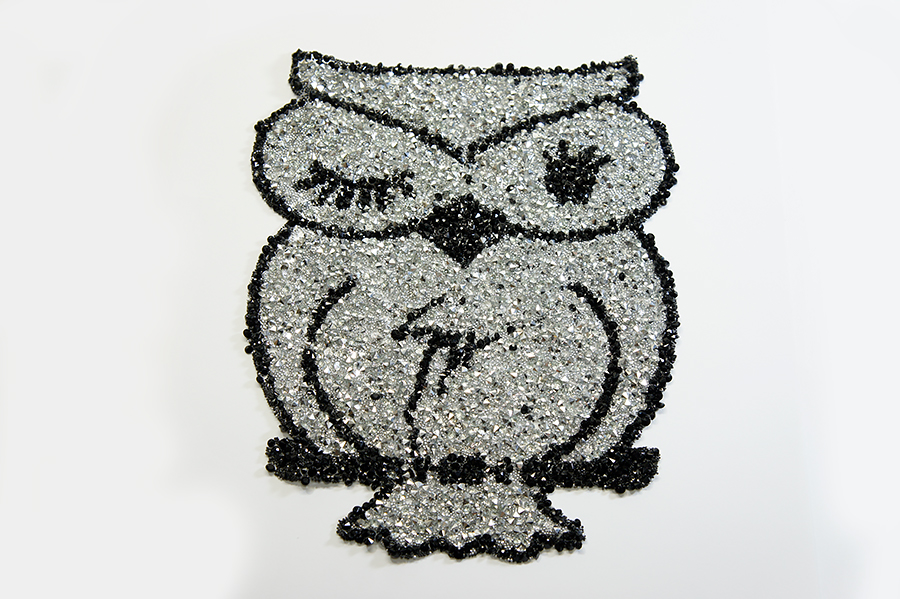 Термоаплікація зі стразами Mertbutton на силіконі 006-М