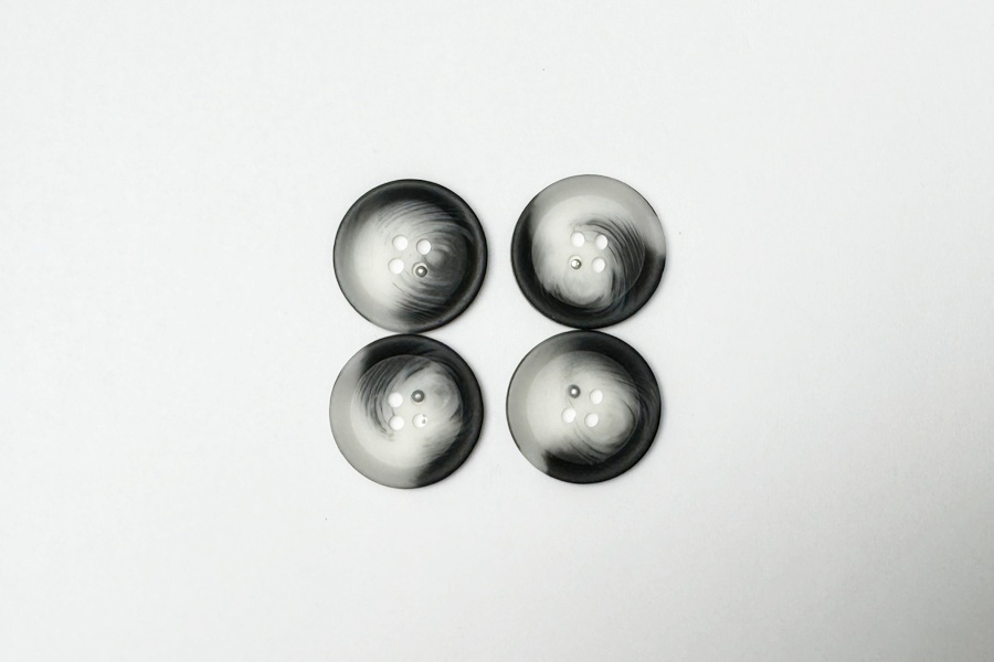 Гудзик 23 мм Mertbutton 4 отвори класичний різнокольоровий 2607-36-5