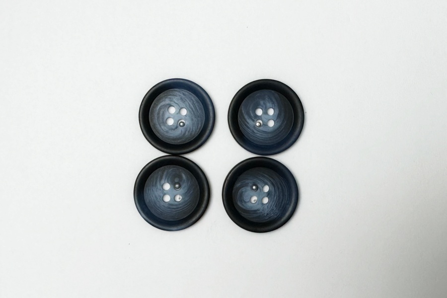 Гудзик 23 мм Mertbutton 4 отвори класичний різнокольоровий 2607-36-7