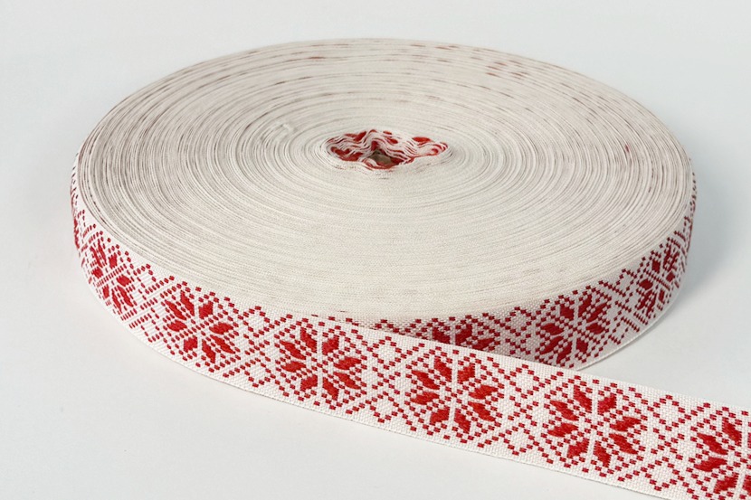 Тасьма 25 мм білий 2984-25-9999/1318