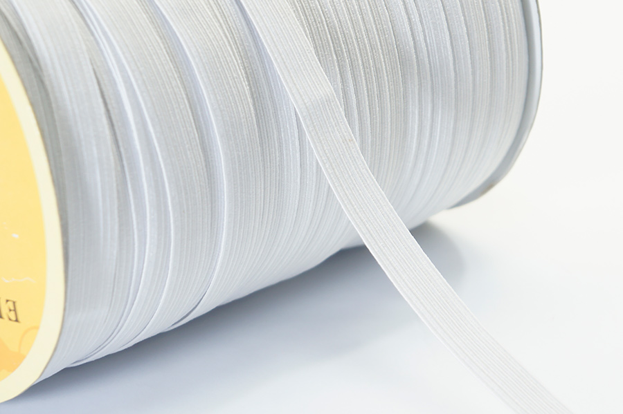 Тасьма еластична 12 мм MH плетена на катушці білий