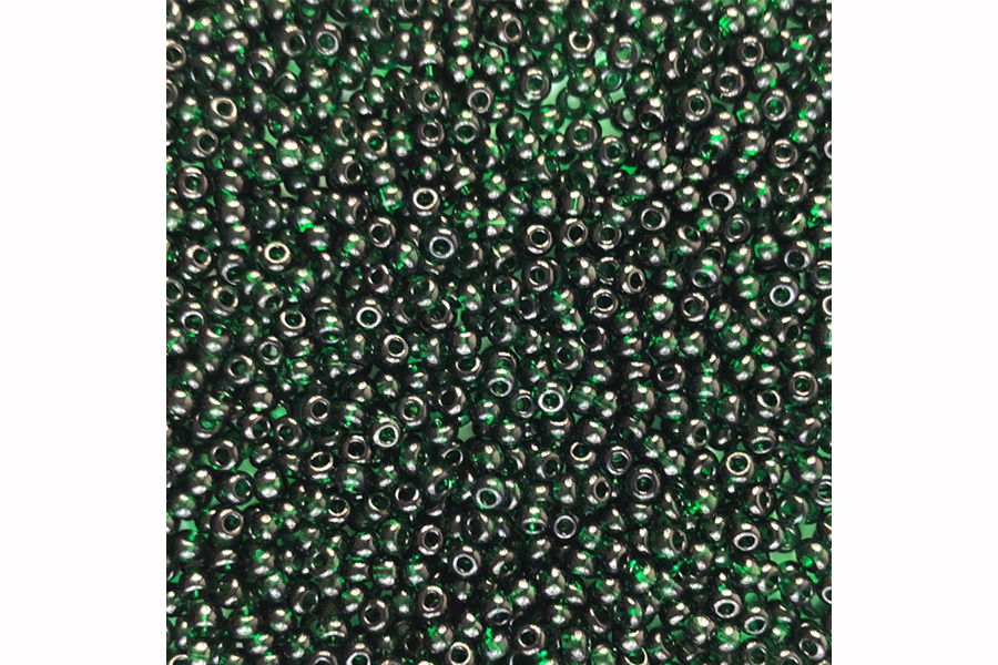 Бісер Preciosa 50150 №10 прозорий кольоровий болотний темний 2,3 мм