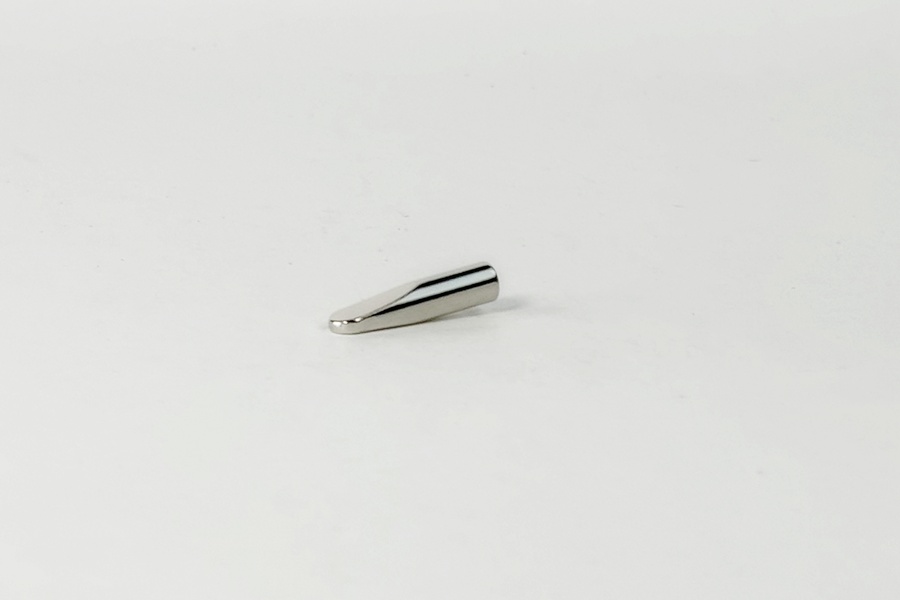 Наконечник для шнура СТ2715(метал) MH нікель 25.1х5,8 мм