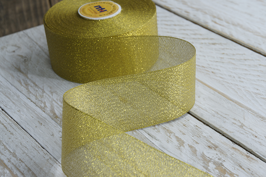 Стрічка люрекс 52 мм MH золото 6106-0005-gold-МН