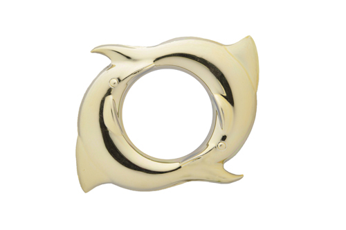 Люверс 35 мм Beladonna Дельфін золото