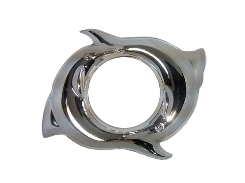 Люверс 35 мм Beladonna Дельфін срібло