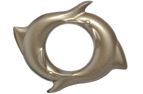 Люверс 35 мм Beladonna Дельфін золото матове