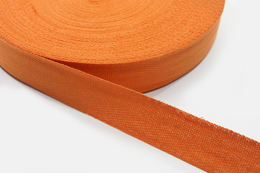 Стрічка кіперна 22 мм Лента оранжевий рудий
