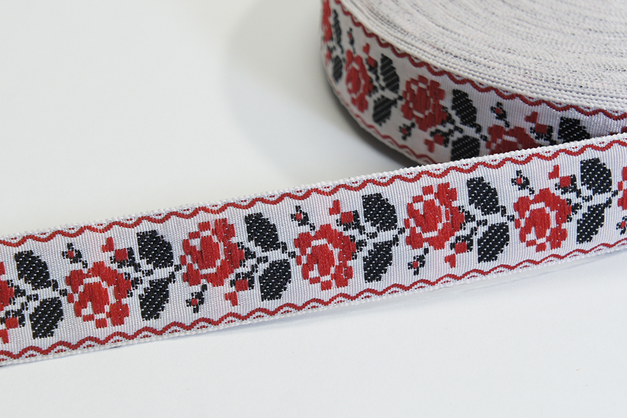 Тасьма 23 мм білий 12В29-3-197/000