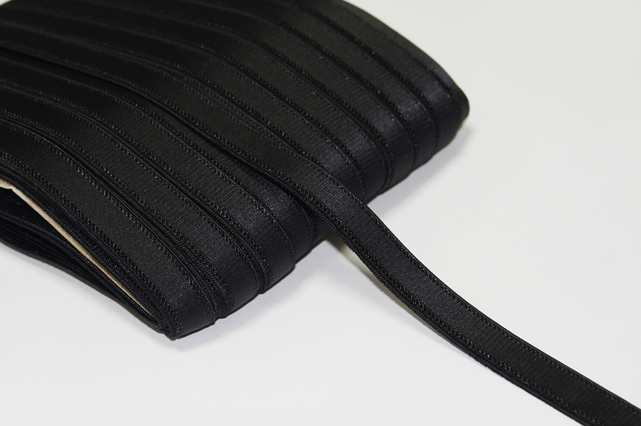 Тасьма еластична 15 мм для бретелей чорний