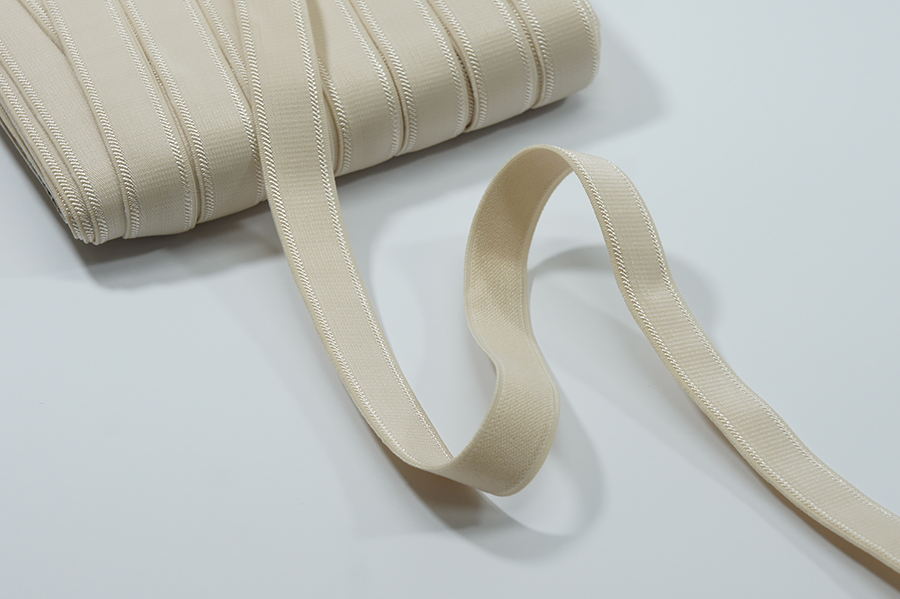 Тасьма еластична 15 мм для бретелей бежевий