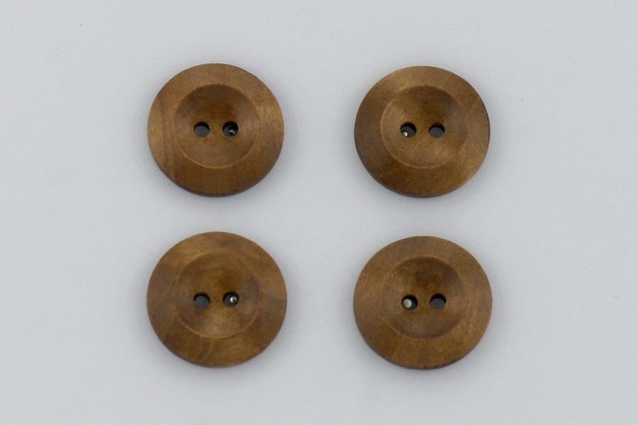 Гудзик 23 мм Mertbutton 2 отвори під дерево койот