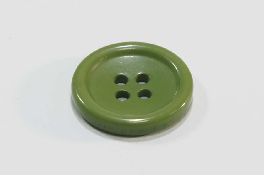 Гудзик 20 мм Mertbutton 4 отвори однотонний зелений світлий ВР-179