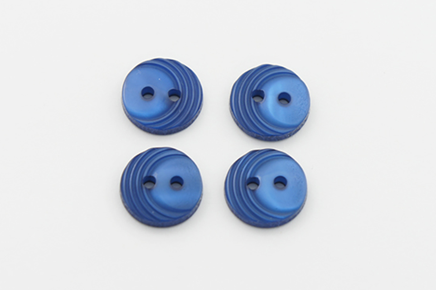 Гудзик 12 мм Mertbutton 2 отвори перламутр електрик яскравий 4013