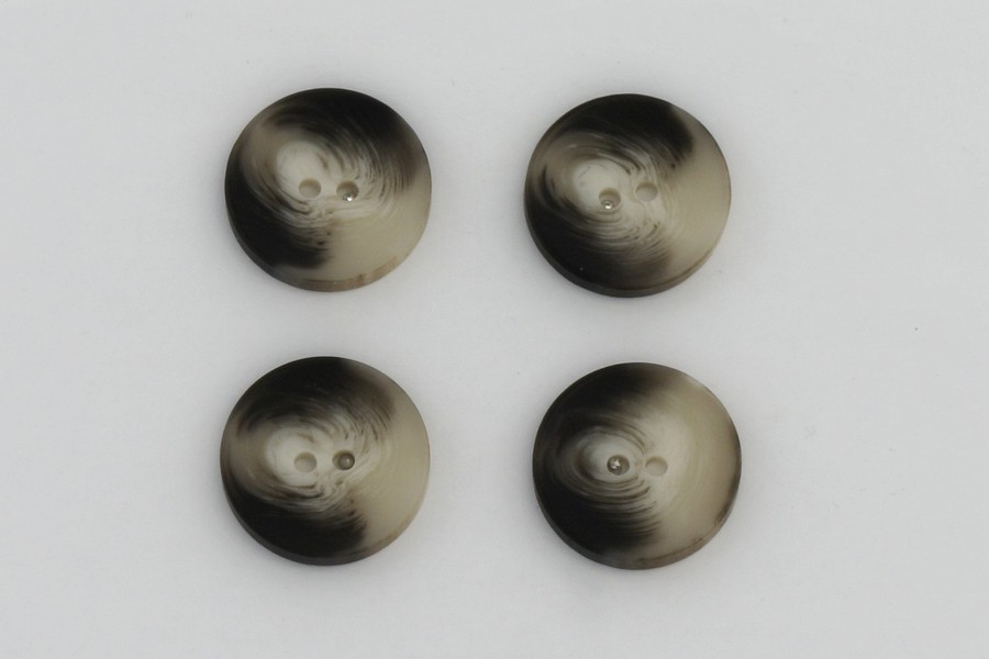 Гудзик 23 мм Mertbutton 2 отвори класичний какао сірий