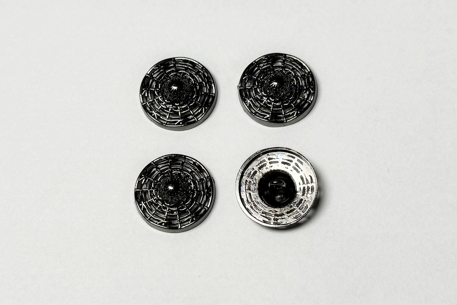 Гудзик на ніжці 23 мм Mertbutton нікель чорний UTS-18-36-b.nik