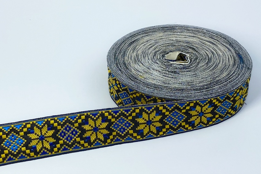 Тасьма 32 мм золотистий світлий