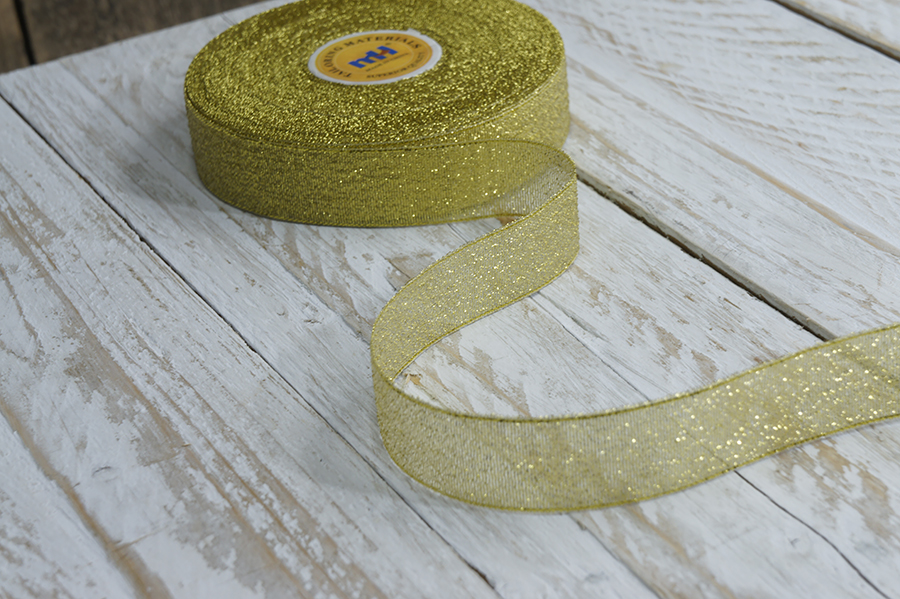 Стрічка люрекс 24 мм MH золото 6106-0013-gold-МН