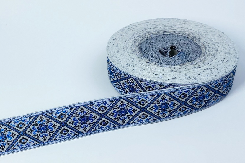 Тасьма 32 мм блакитний яскравий 2В151-77-1216/0000