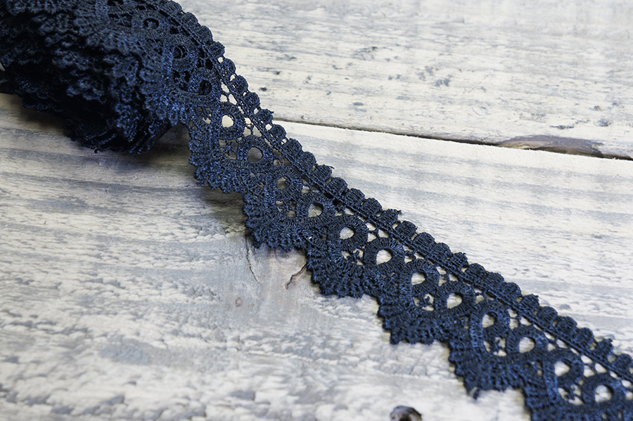 Мереживо гіпюр 40 мм SinemBro чорний 4G4247-40-black