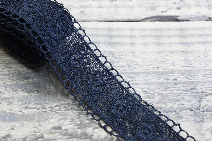 Мереживо гіпюр 45 мм SinemBro чорний 4G4241-45-black