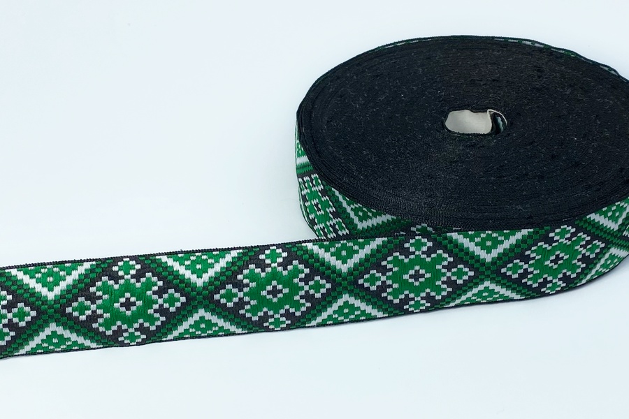 Тасьма 32 мм зелений 2В151-63-0242/0000