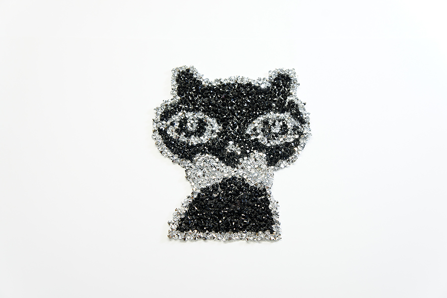 Термоаплікація зі стразами Mertbutton на силіконі 004-М