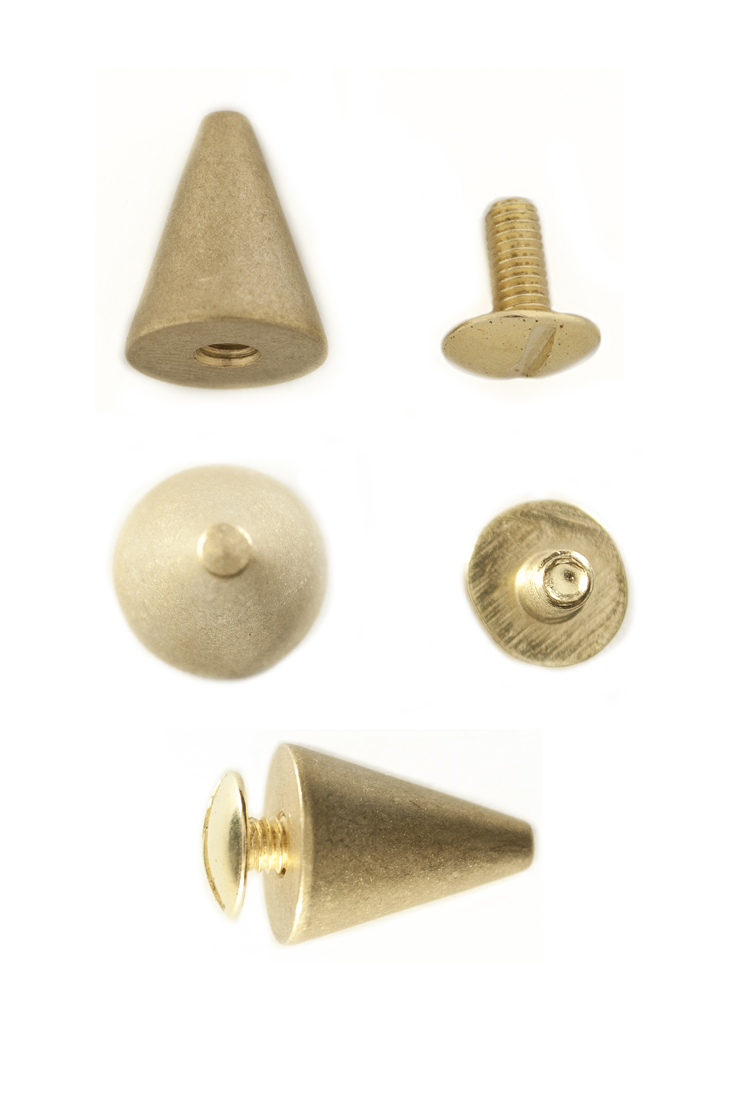 Шипи з гвинтом 13 мм Castiglioni золото