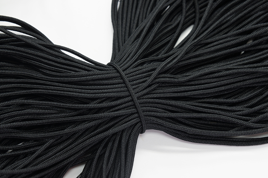 Шнур 3.0 мм для взуття 6-854 чорний