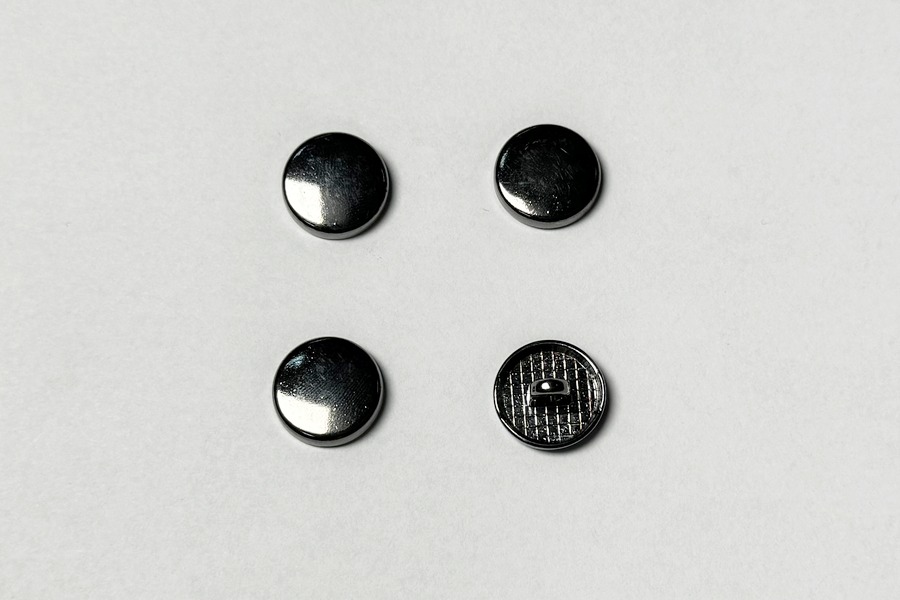 Гудзик на ніжці 15 мм Mertbutton нікель чорний CN-26