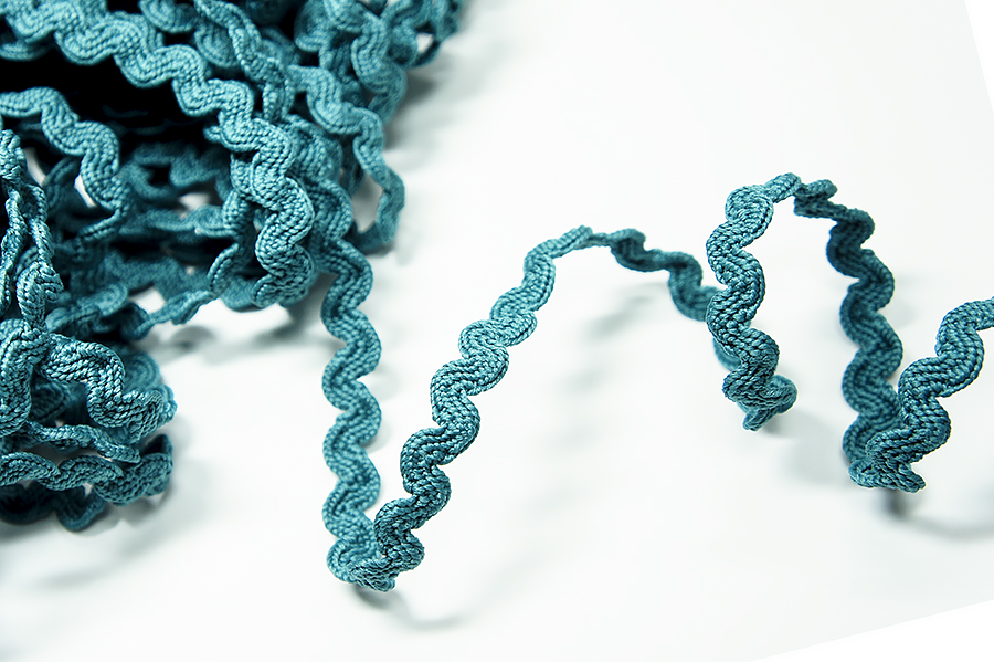 Тасьма в'юнок (хвилька) 6 мм Лента зелений пляшковий