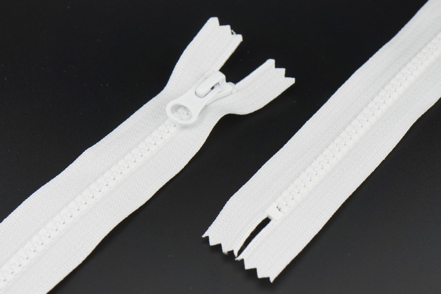 Блискавка YKK Тип 5, нероз'ємні білий 18 см