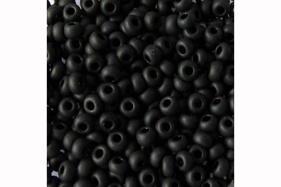 Бісер Preciosa 23980/1-5 №10 непрозорий матовий чорний 2,3 мм
