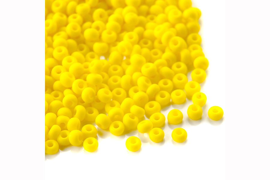 Бісер Preciosa 83110/1-5 №10 непрозорий матовий жовтий яскравий 2,3 мм