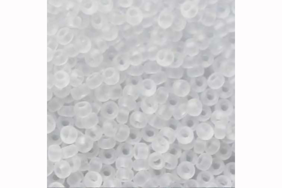 Бісер Preciosa 38302 №10 прозорий матовий білий 2,3 мм