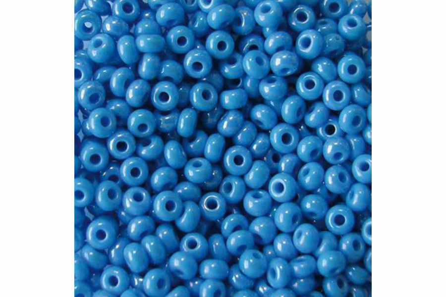 Бісер Preciosa 64050 №10 непрозорий райдуга блакитний яскравий 2,3 мм