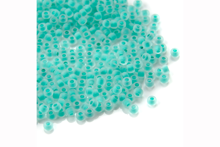 Бісер Preciosa 38358 №10 прозорий матовий бірюзовий 2,3 мм