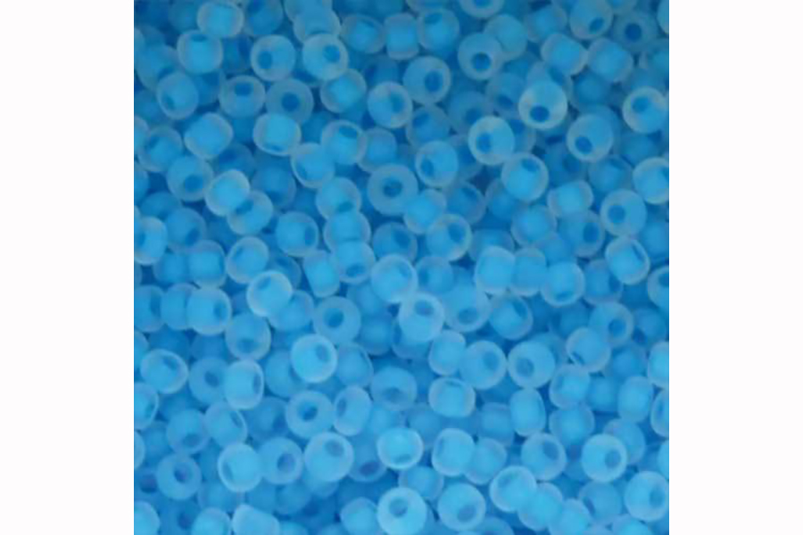 Бісер Preciosa 38356 №10 прозорий матовий зелений 2,3 мм