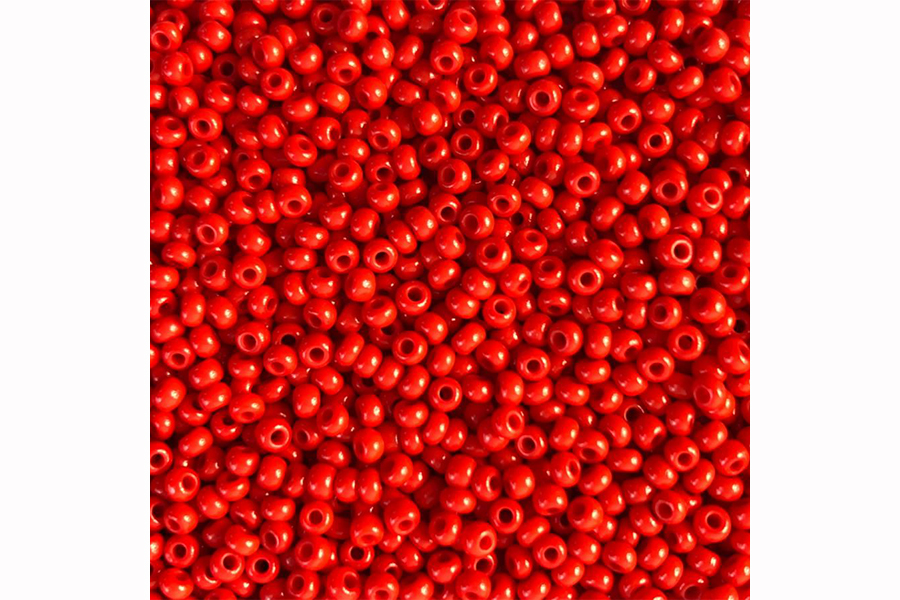 Бісер Preciosa 93170 №10 непрозорий натуральний червоний 2,3 мм
