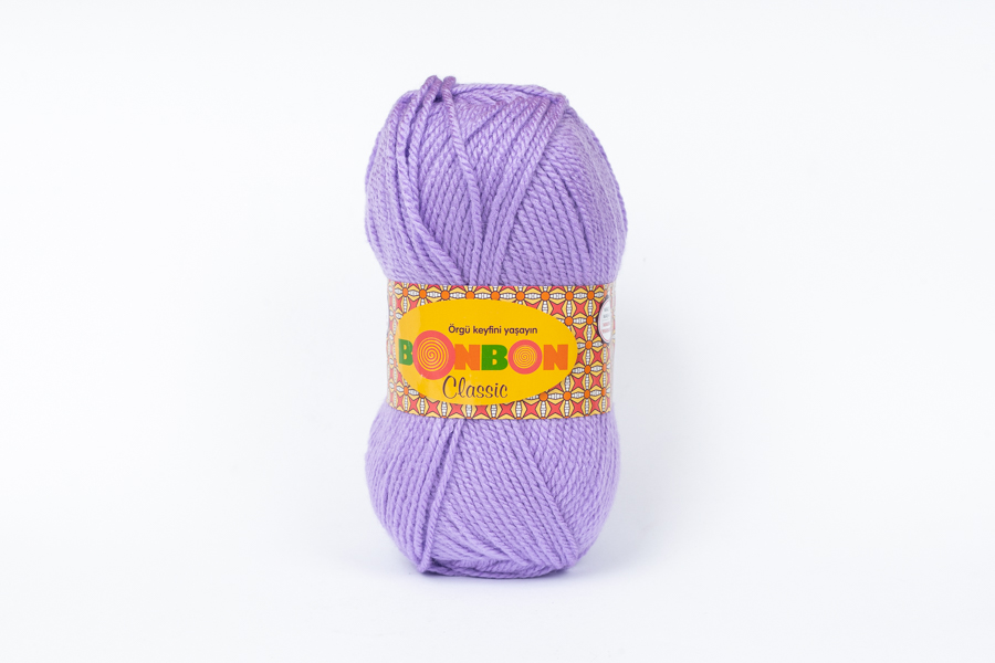 Пряжа NAKO Bonbon Classic акрил 100% бузковий 200м(100гр) 98205